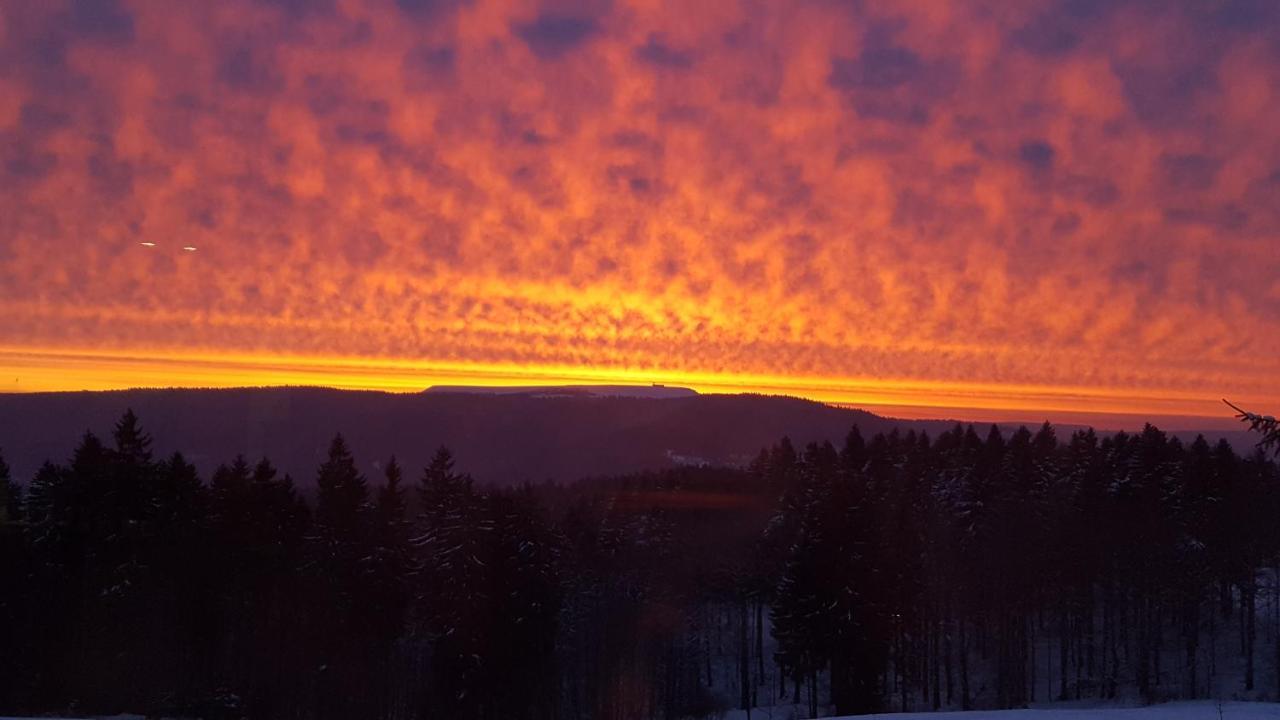 Hotel Schoene Aussicht Masserberg Exteriör bild